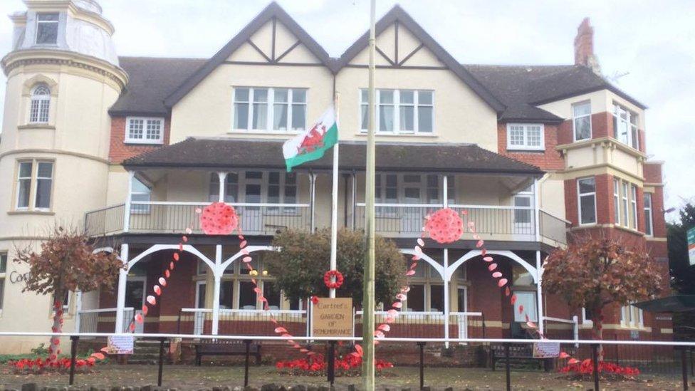 Residents of Cartref home, Cardiff, have made their own remembrance garden