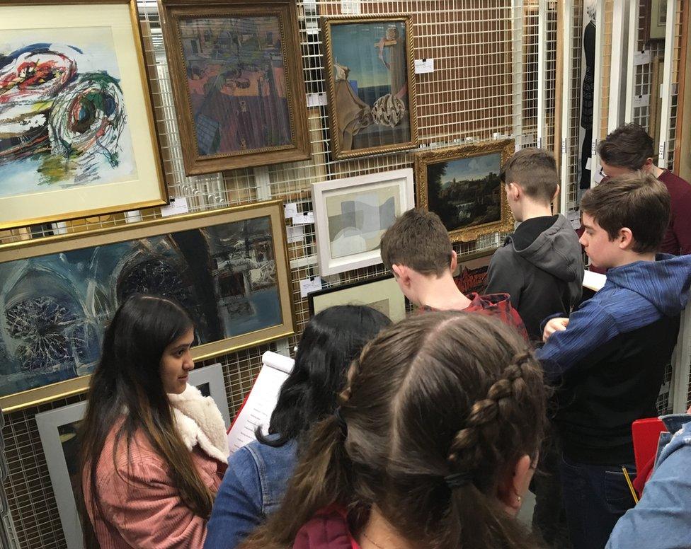 Students from Hyndburn Academy in Blackburn helped choose the artworks for the Whitworth's new exhibition