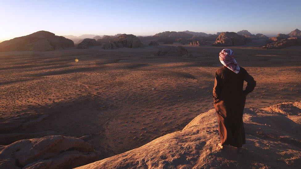 Wadi Rum desert in Jordan