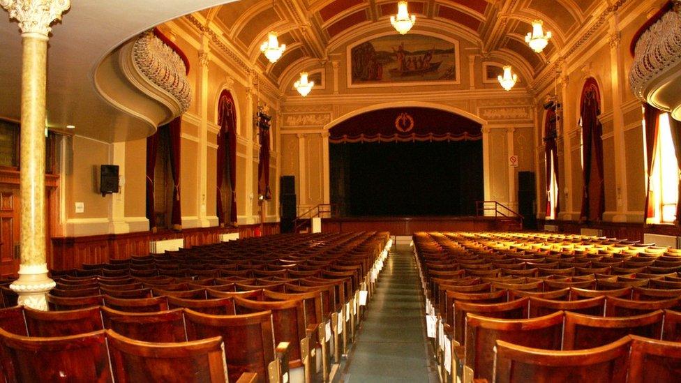 St Columb's Hall interior