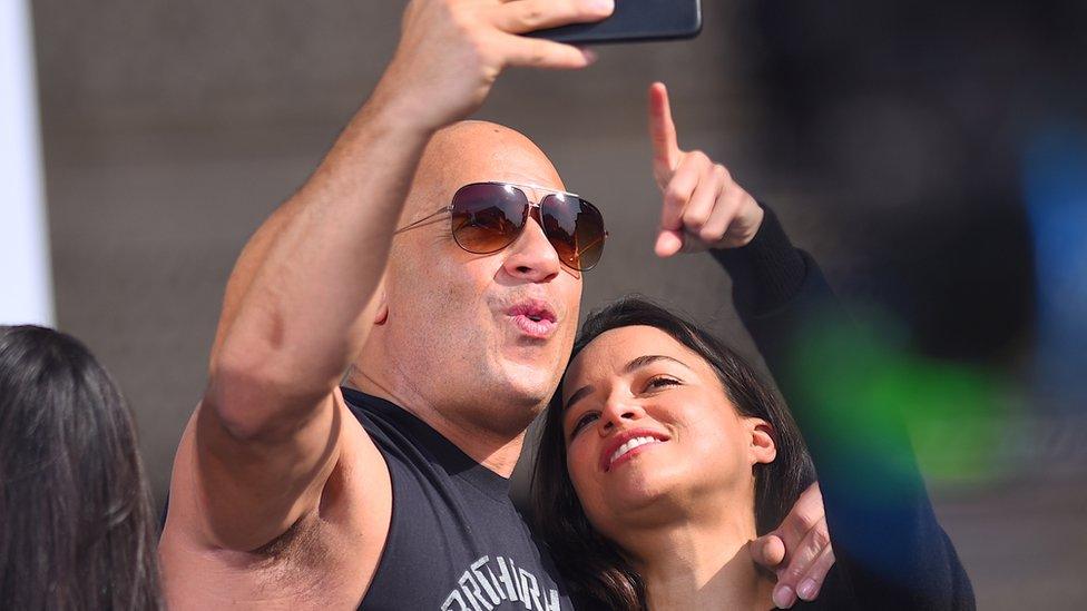 Vin Diesel and Michelle Rodriguez