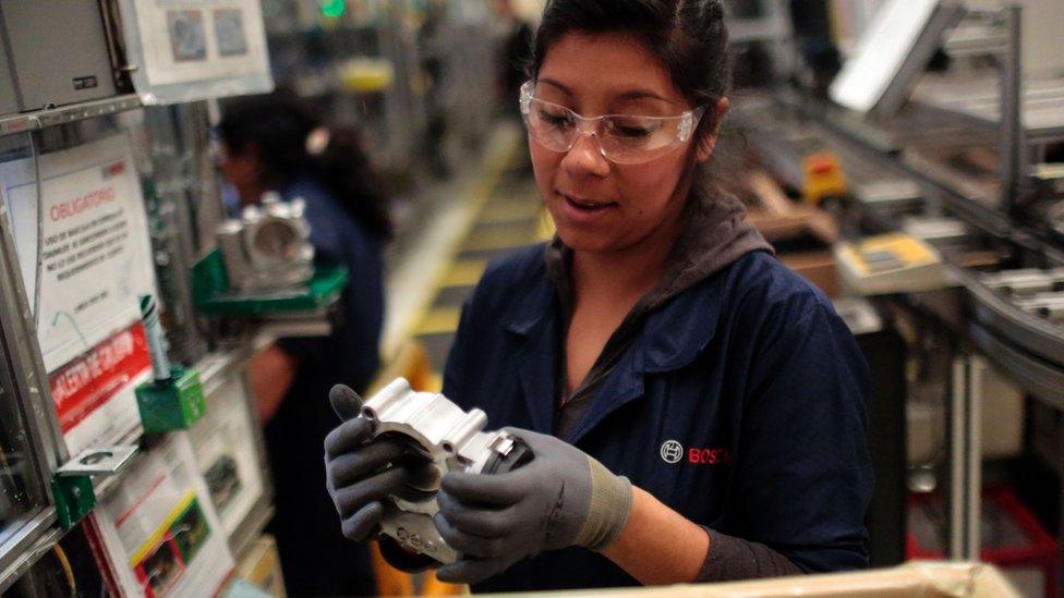 Bosch factory worker in San Luis Potosi, Mexico