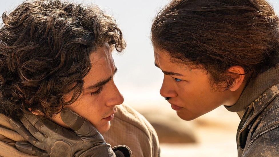 Timothee Chalamet and Zendaya in Dune