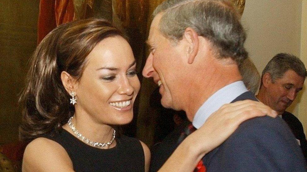 Tara Palmer-Tomkinson with Prince Charles, 27 October 2003