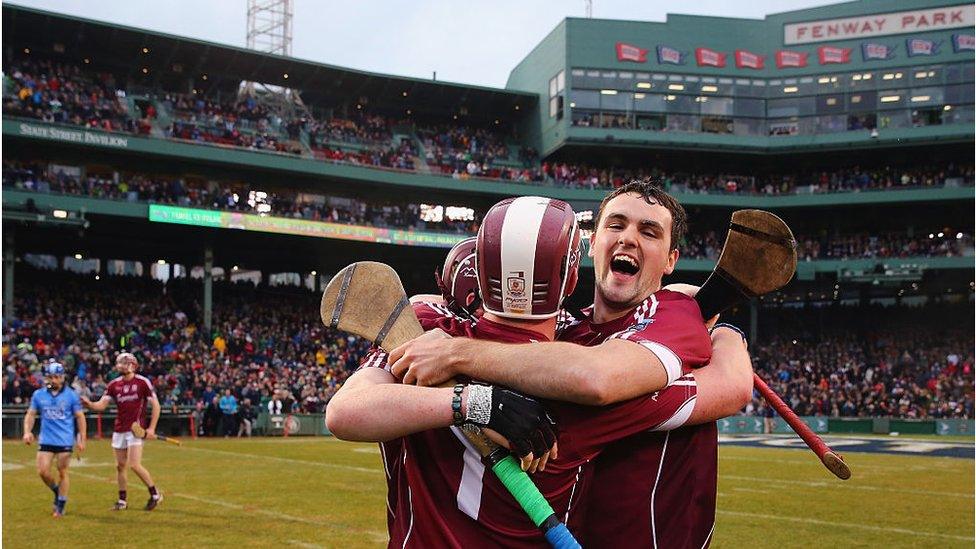 Dublin during the AIG Fenway Hurling Classic and Irish Festival at Fenway Park