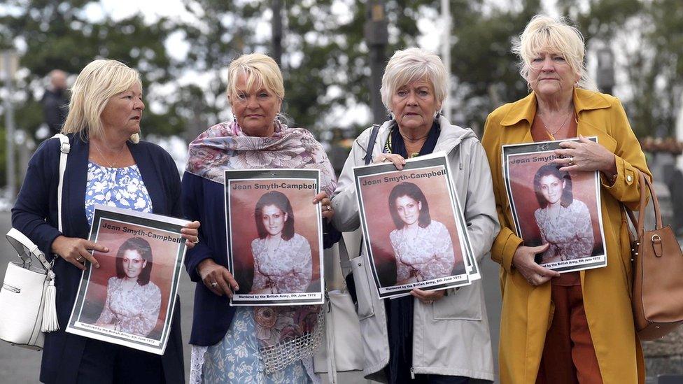 Jean’s sisters Margaret McQuillan, Ann Silcock, Pat Smith & Sheila Denvir, seen here in 2020