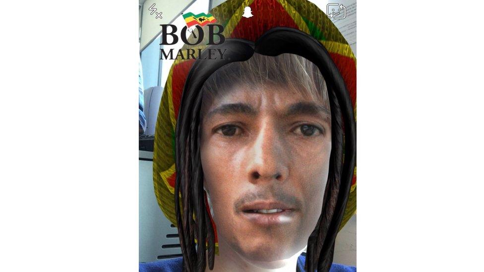 Bob Marley feature on Snapchat