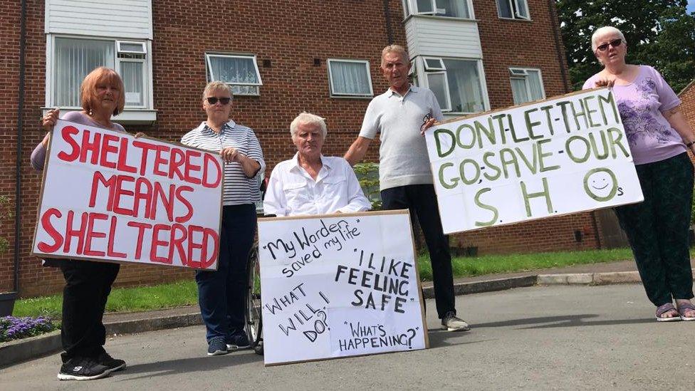 Sheltered housing residents