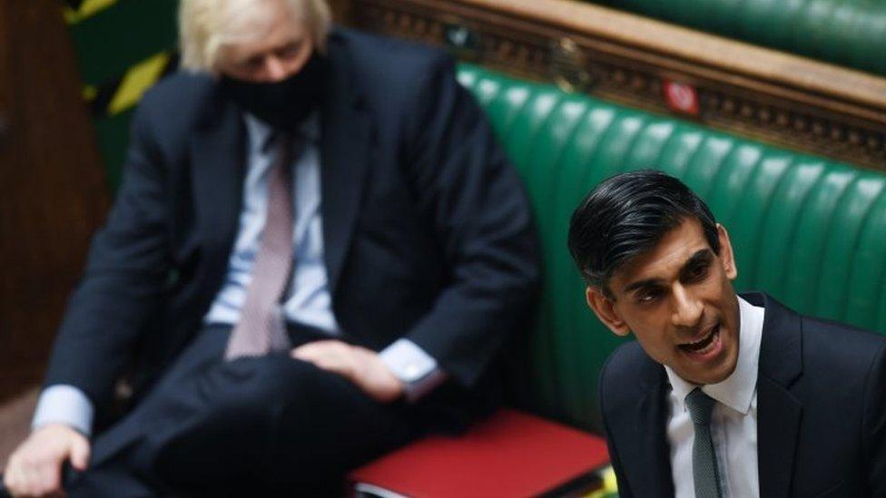 Rishi Sunak in the House of Commons