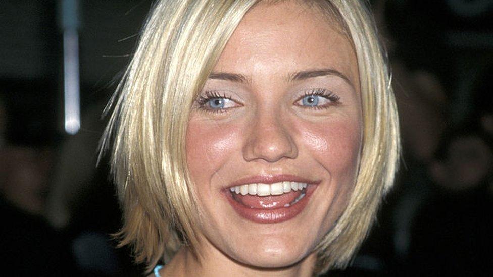 Cameron Diaz in 1998, at the Los Angeles premiere of There's Something About Mary