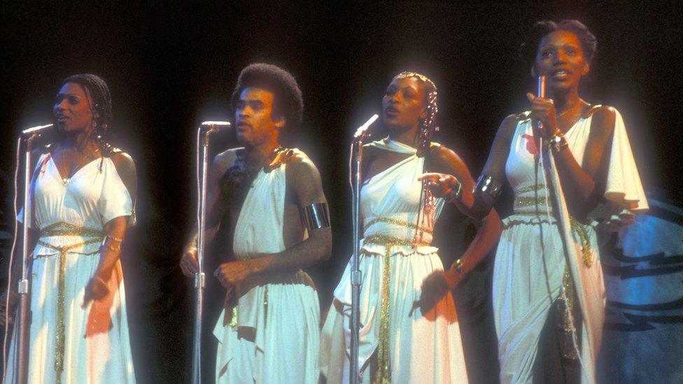 Image of Boney M performing