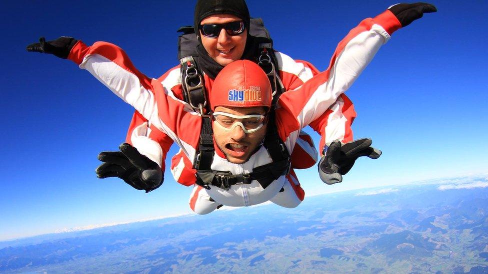 Allan skydiving