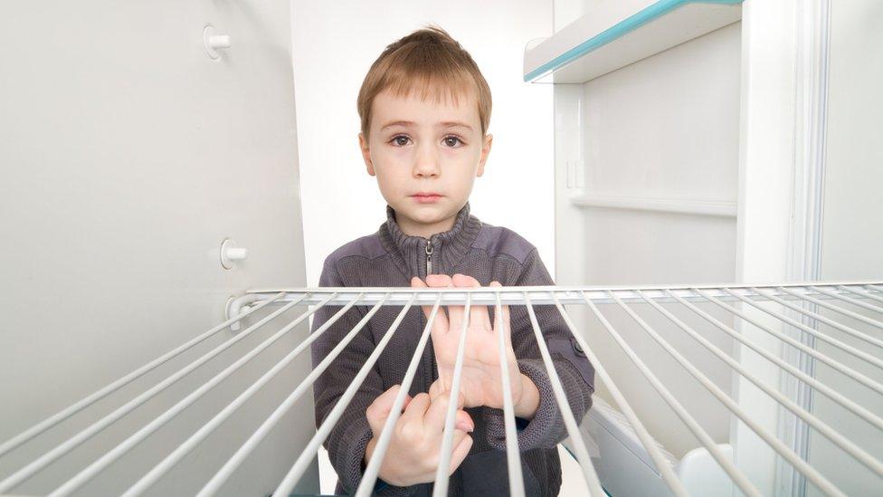 empty fridge