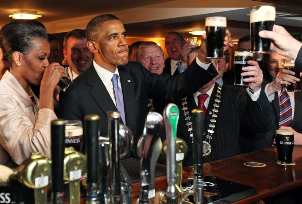 Obama in Irish pub