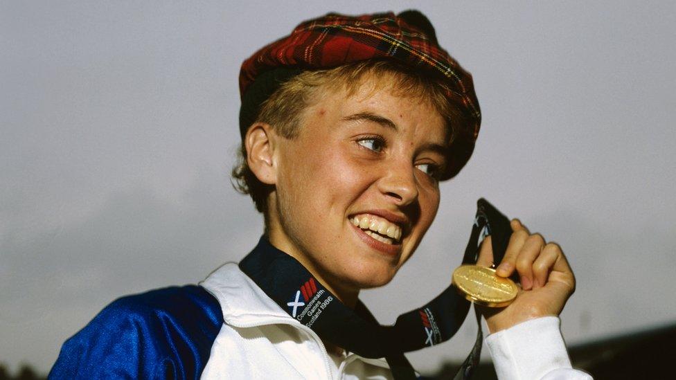 Liz Lynch at the 1986 Commonwealth Games