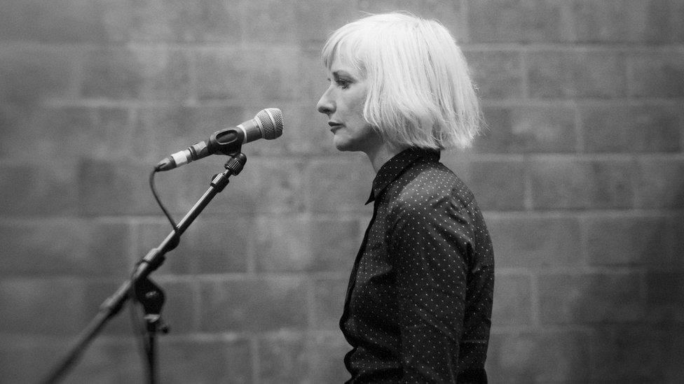 Jane Horrocks in rehearsal for If You Kiss Me, Kiss Me