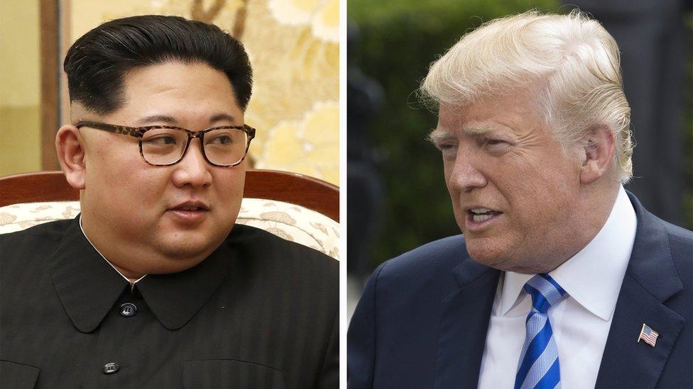 Kim Jong-un and Donald Trump