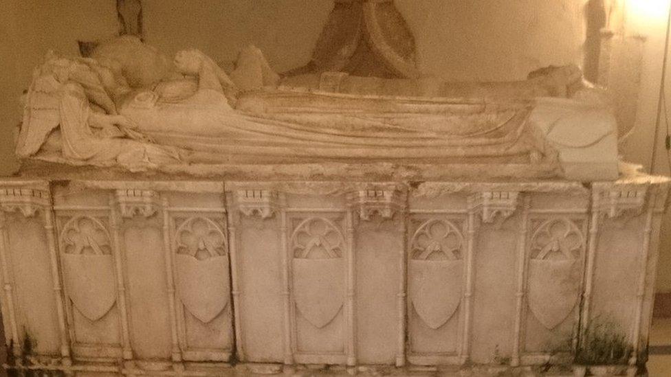 St Gredifael's Church tomb