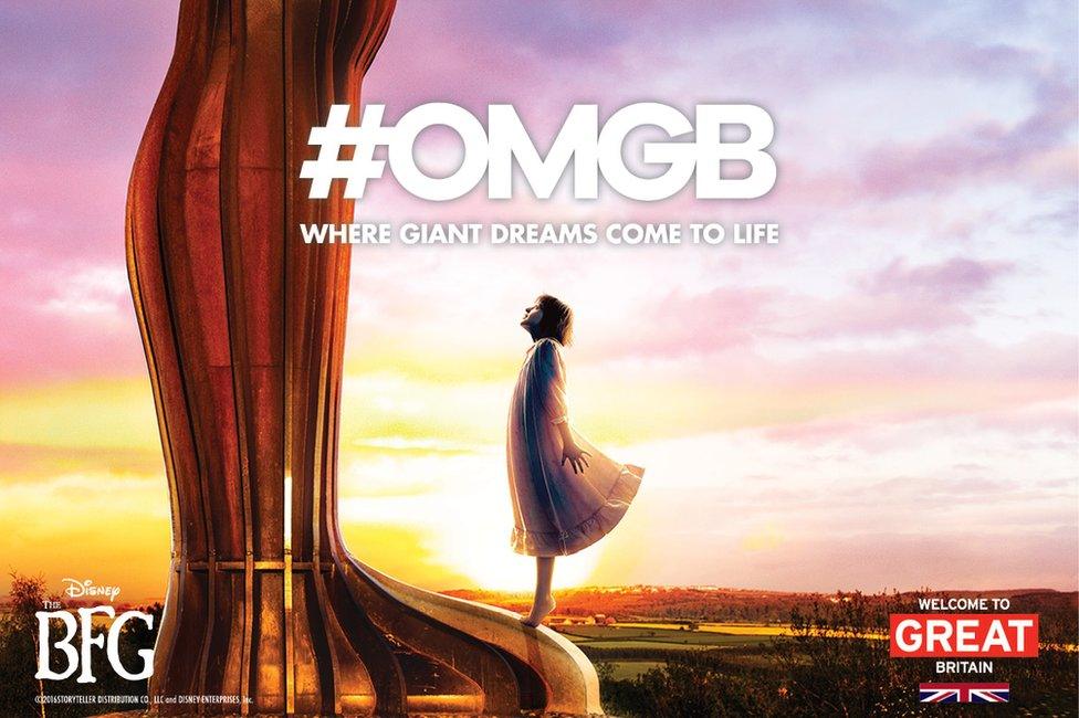 VisitBritain's BFG Angel of the North promotion