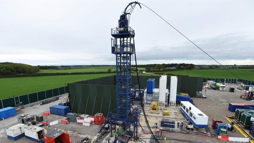 Cuadrilla fracking site at Preston New Road, Lancashire