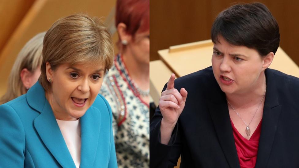 Nicola Sturgeon and Ruth Davidson