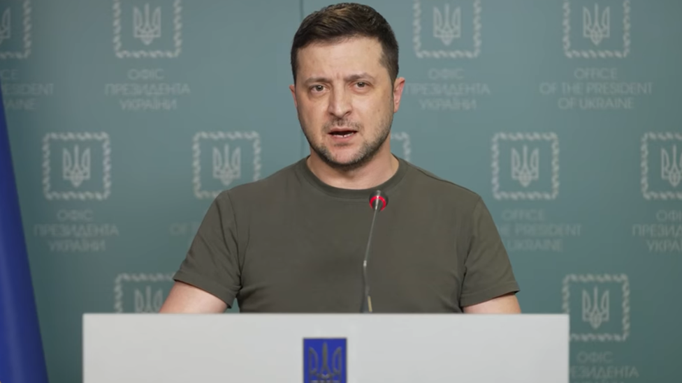 President Zelensky speaks to the Ukrainian people