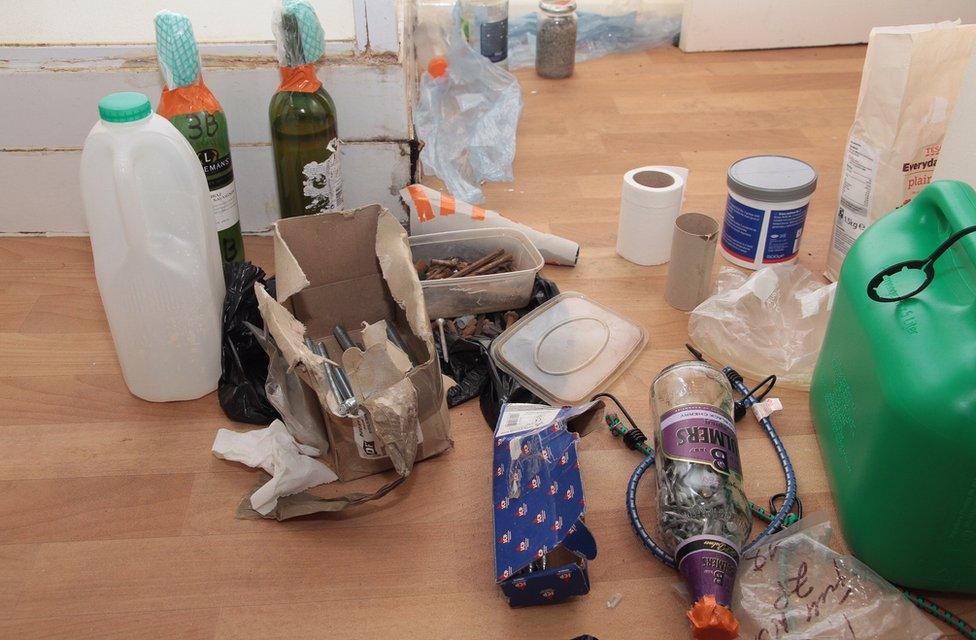 'Petrol bomb factory'
