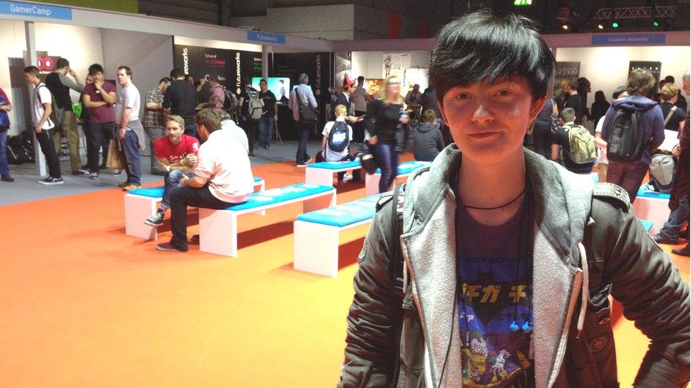 18 year old Ty at EGX gaming event