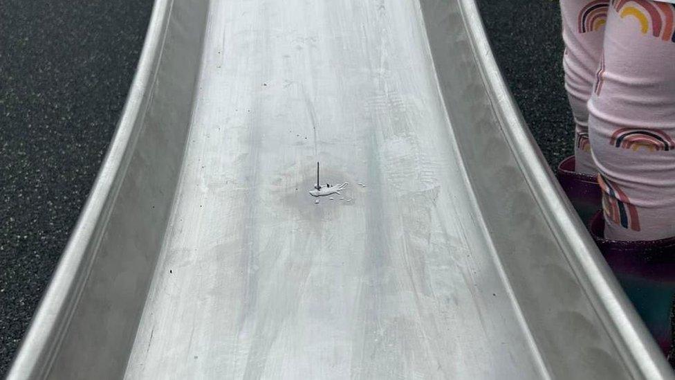 Nail in slide