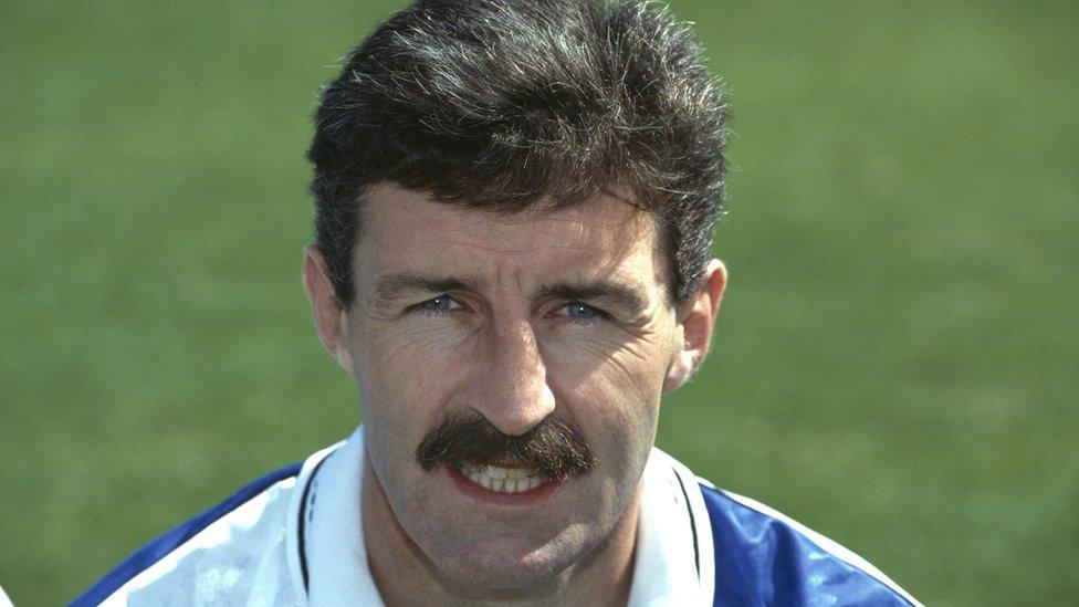 Geoff Twentyman in a Bristol Rovers shirt in the early 1990s