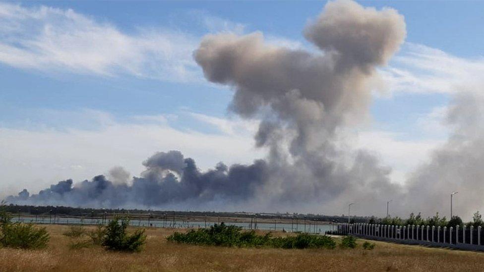 Explosions at Novofedorivka, Crimea, 9 Aug 22