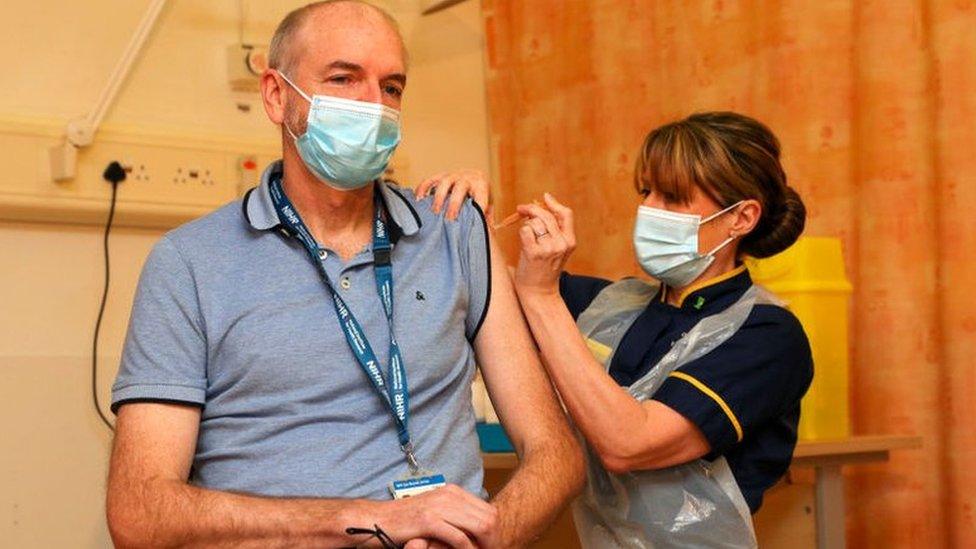 Scientist Andy Pollard is one of the first to receive the Oxford vaccine