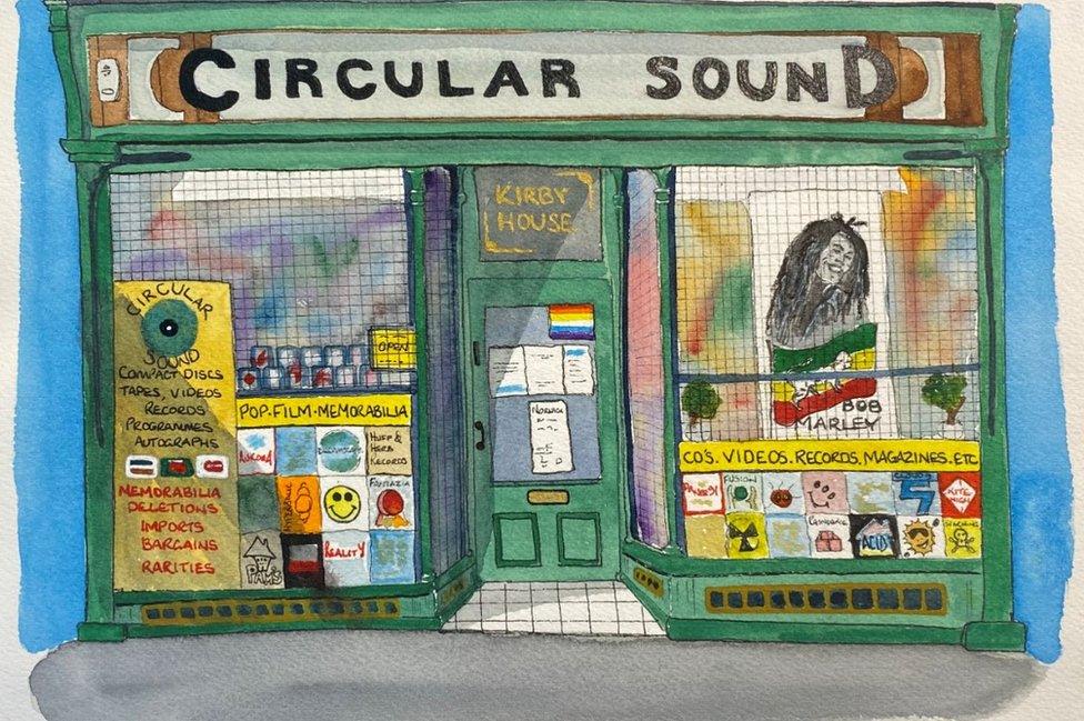 Circular Sound record shop by Nick Chinnery