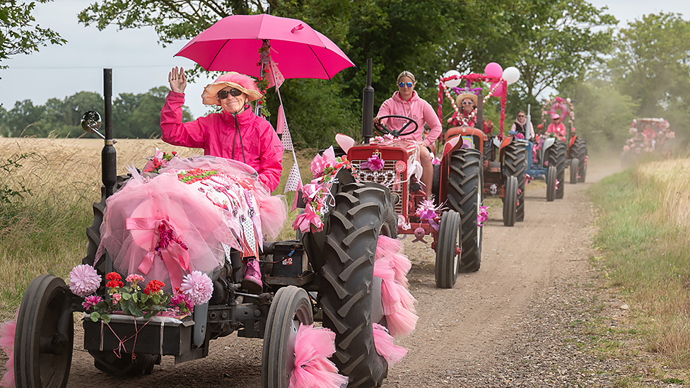 Tractor convoy