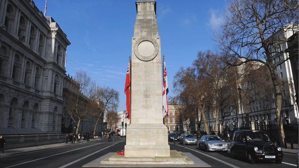 The Cenotaph in Whitehall