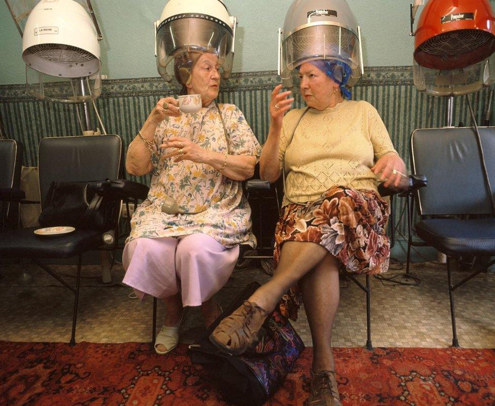 Traditional hairdressers, Nottingham, 1996