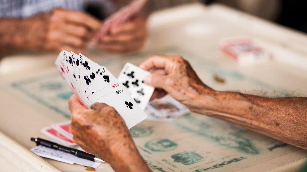 People playing cards