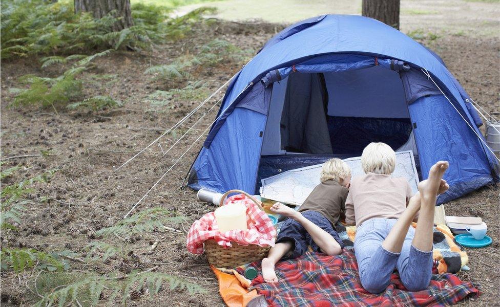 People camping