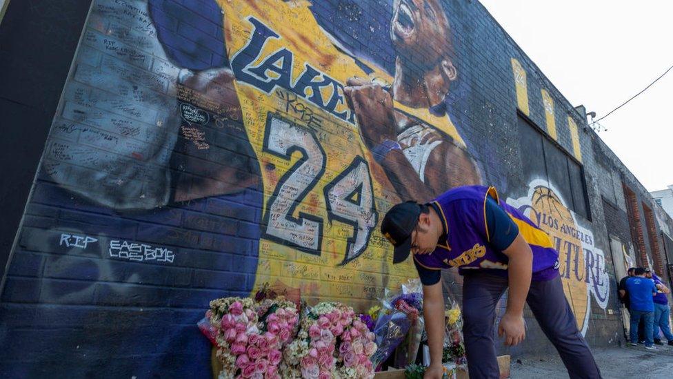 Kobe Bryant's mural in LA