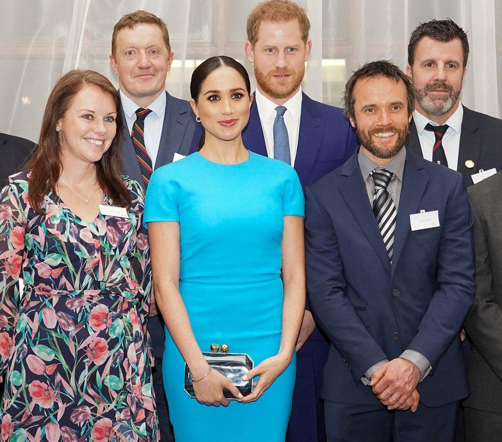 Prince Harry, Duke of Sussex and Meghan, Duchess of Sussex attend The Endeavour Fund Awards at Mansion House