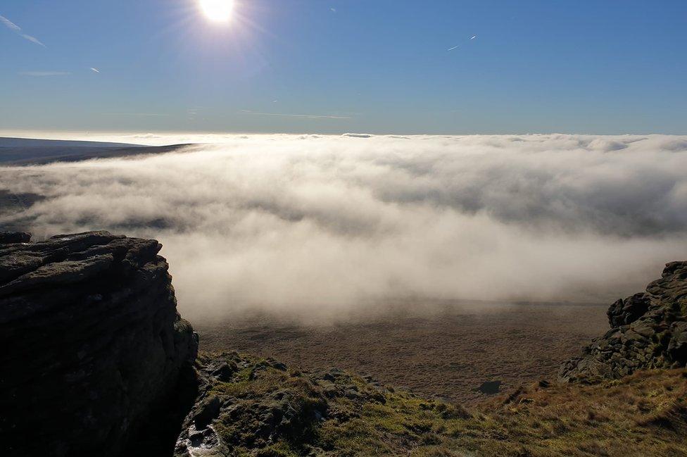 Cloud inversion at Kinder Scout