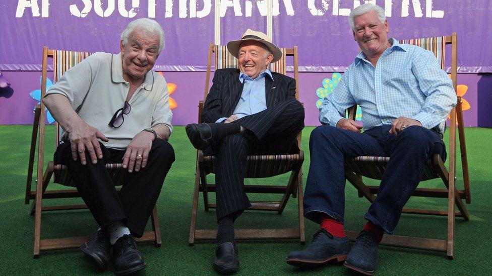 Barry Cryer with Paul Daniels and Roy Walker