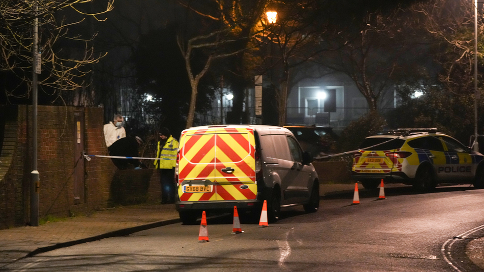 Worthing stabbing crime scene