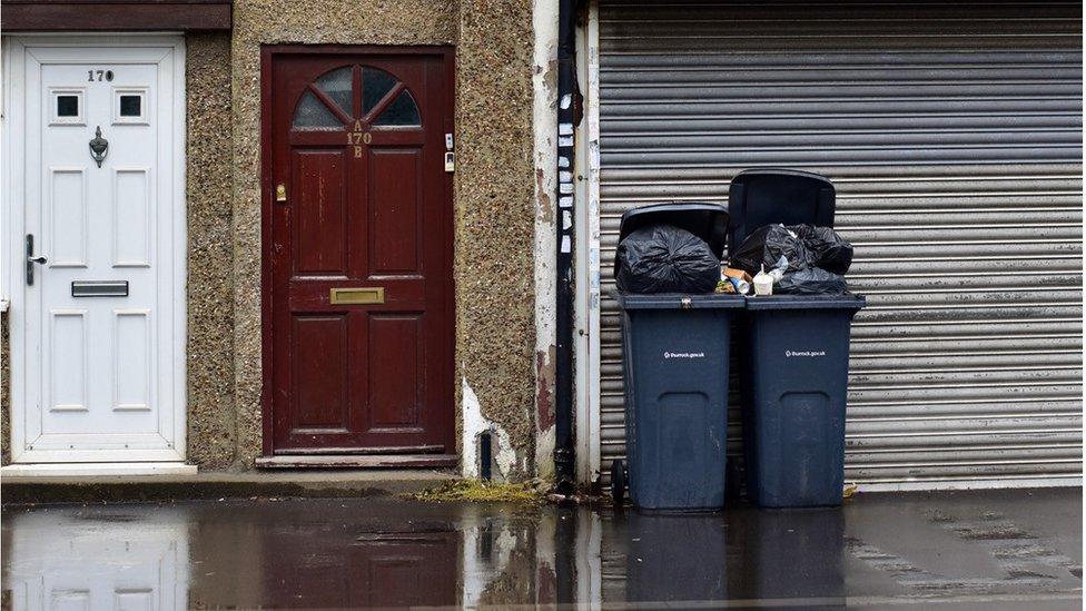 Bins at Tilbury, Essex