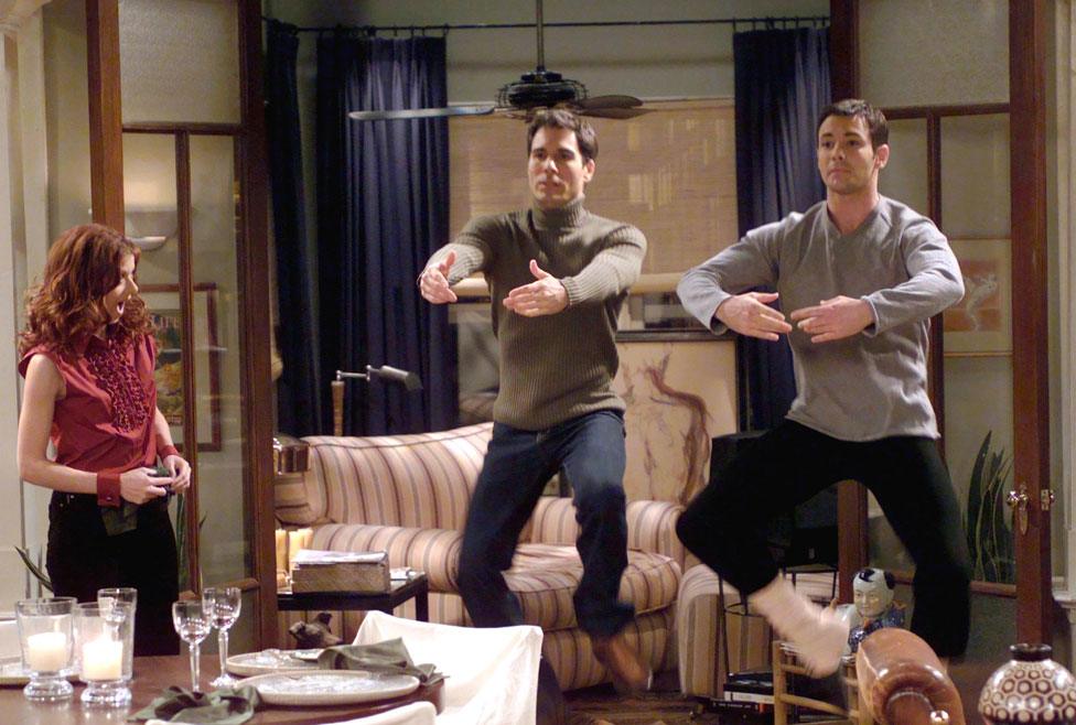 Scene from the TV show Will and Grace