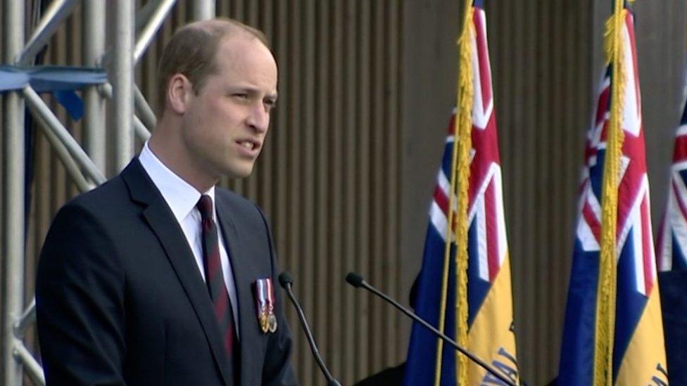 Prince William at National Memorial Arboretum