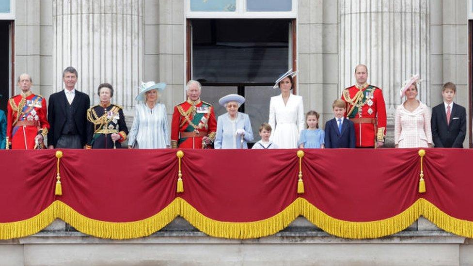 Members of the Royal Family at last year's Platinum Jubilee celebrations