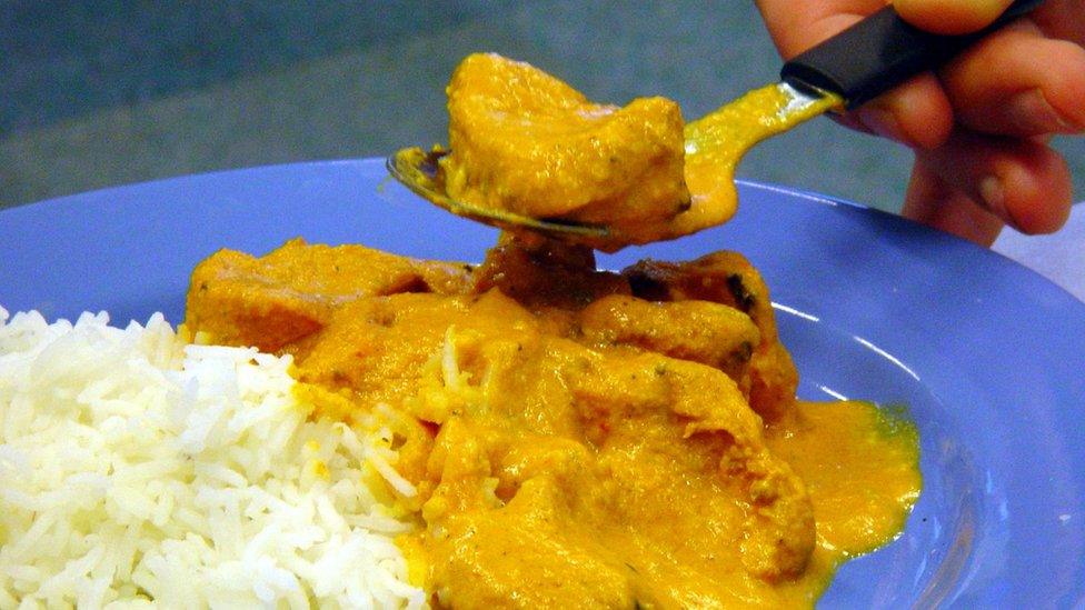 A portion of curry