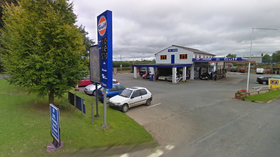 Petrol station in Bromyard