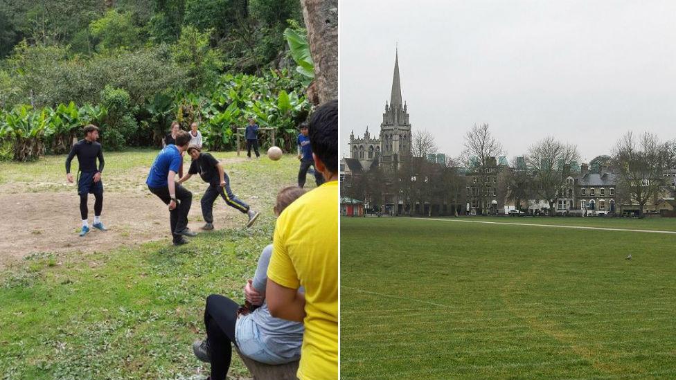 Football in Peru and Parker's Piece in Cambridge